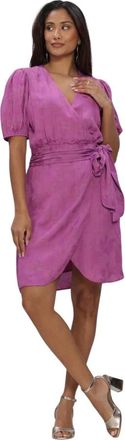 Freebird by Steven Flow Lurex Overjurk - Dames - Korte kleedjes - Roze - XS - Kleedjes