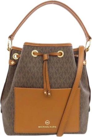 Michael Kors Pre-owned Bucket Bags, female, Brown, Size: ONE SIZE Pre-owned Bucket Bag