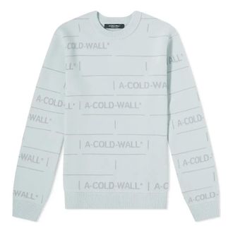 A-Cold-Wall* Chain Jacquard Knit Sweaters Ice Grey ACWMK031IC-GRY