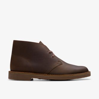 Clarks Shepton Donkerbruine Lea Boots
