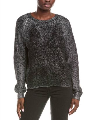Brodie Hot Molten Mini Sweater In Black/white