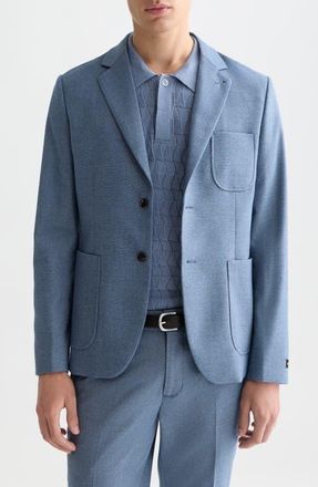 Scotch & Soda Structured Regular Fit Blazer in Pageant Blue at Nordstrom, Size Xx-Large