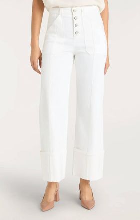 Cinq &agrave; Sept Cuffed Benji Pants In White
