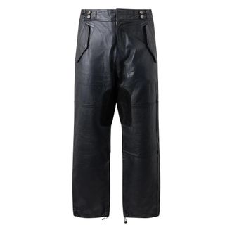 Diesel Pantalones de cuero - Trousers - Hombre - Negro - M
