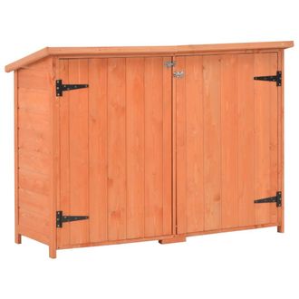 vidaXL Caseta De Almacenamiento De Jard&iacute;n De Madera 128x42x91 Cm Vidaxl