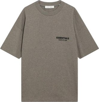 Fear of God Classic T-shirt met korte mouwen - Heren - T-shirts - Grijs - S - Katoen - Tops