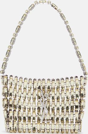 Saint Laurent Clutch Cassandre Micro con cristalli