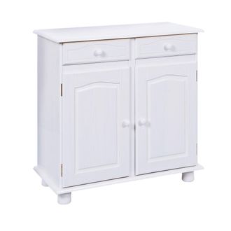 Inter Link SAS Mobile Buffet Lovi 2 Ante+2cassetti 88x43x87h Pino Massello Verniciato - Inter Link