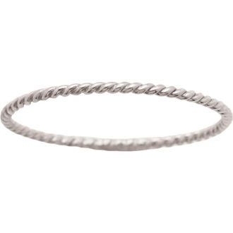 Made by Mary Braided Stacking Ring in Silver at Nordstrom, Size 7