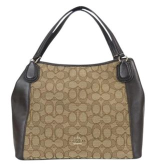 Coach Pre-owned Shoulder Bags, female, Beige, Size: ONE SIZE Pre-owned Signature Tote Bag