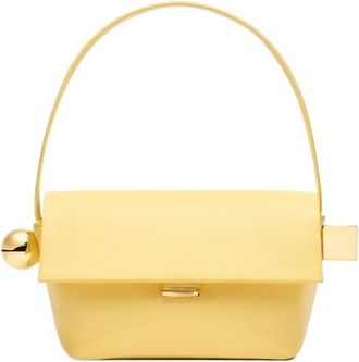 Generic Womens Shoulder Bag With Flap, Solid Color Top Handle With Metal, Handbag, Compatible For Everyday Style(Yellow)