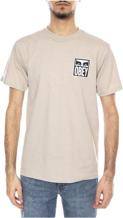 Obey Eyes Icon 2 T-shirt - Heren - T-shirts - Grijs - XL - Tops