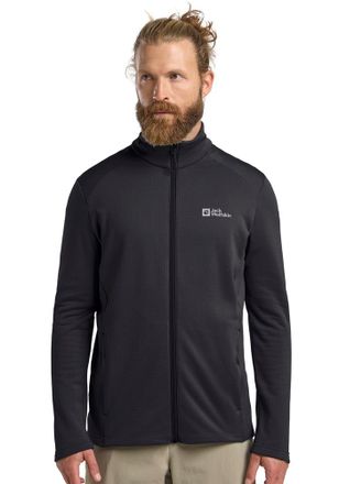 Jack Wolfskin Fleecejacke JACK WOLFSKIN KOLBENBERG FZ M, Herren, Gr. XL (54/56), grau (phantom), Oberstoff: 92% POLYESTER, 8% ELASTHAN; Futter 1:00% POLYESTER, Jack