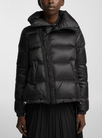sacai Womens Asymmetrical puffer jacket