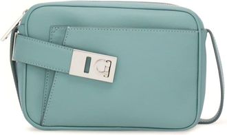 Ferragamo Camera case - women - CALFSKIN/Fabric - One Size - Green