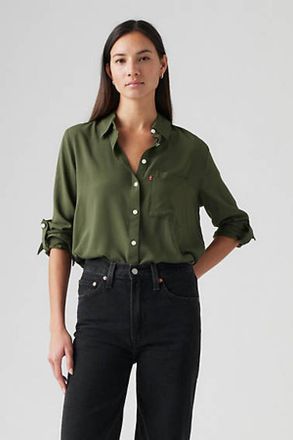 Levi's Camisa Darlene Utility - Mujer - M - Verde / Eep Depths