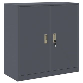 vidaXL Armario De Almacenamiento Antracita 90 X 40 X 90 Cm Acero Vidaxl