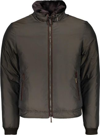 Moorer Heren, Jassen, Groen, Maat: L Leer