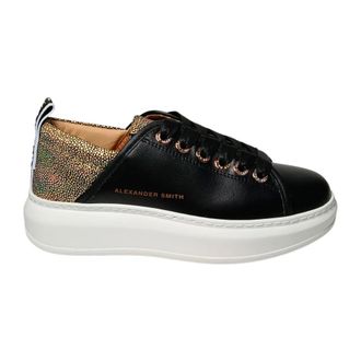 Alexander Smith Sneakers, female, Black, Size: 7 US Pelle Sneaker