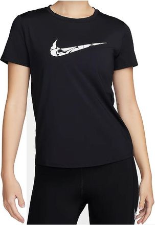 Nike (WMNS) Nike One Swoosh Dri-FIT Short-Sleeve Running Top Black White FN2619-010
