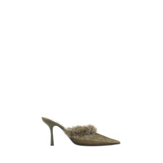 Diesel D-Ten&Half Mules - Dames - Muiltjes - Groen - 38 EU - Nylon - Schoenen