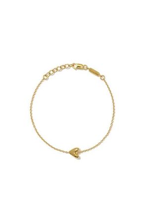 Otiumberg 14kt Gold Vermeil Roscida Heart Bracelet in Yellow Toned Gold at Nordstrom