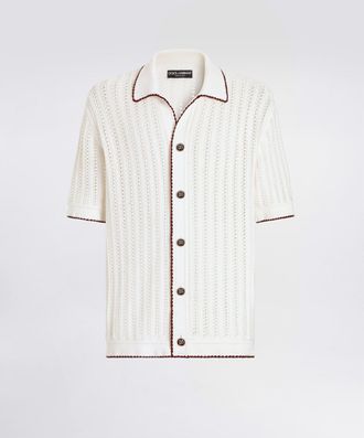 Dolce & Gabbana Camicia M/c - Man Sweaters And Cardigans White Xxl