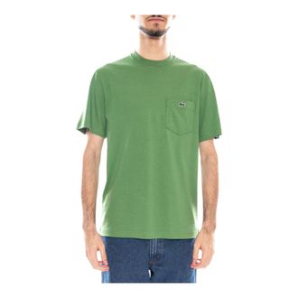 Lacoste Cotton T-shirt with Breast Pocket - male - Lacoste - T-Shirts - Green - S - Tops