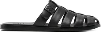 Churchs Sandali slides in pelle - Nero