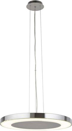 Searchlight Lampadario Moderno Lexi Acciaio Cromo Vetro Trasparente Led 34W 4000K