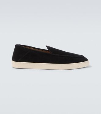 Giorgio Armani Galleria 3 suede slip-on shoes