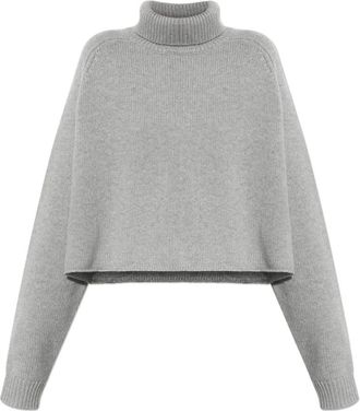 Lisa Yang Golf Cathie - Dames - Cashmere truien - Grijs - S - Kasjmier - Truien & Vesten