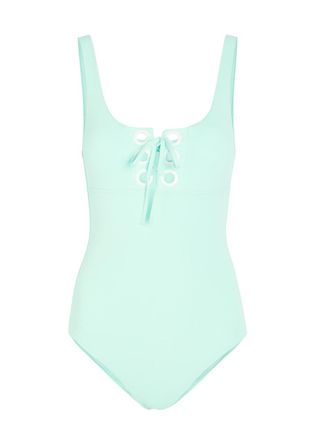 Melissa Odabash London Lace-up Swimsuit - Mint - 48 (UK16 / XL)