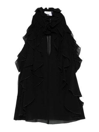 Alexander McQueen Black Silk Halter Top