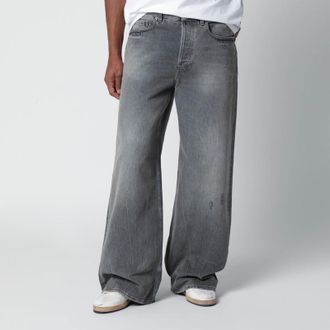 Golden Goose Wide grey washed jeans