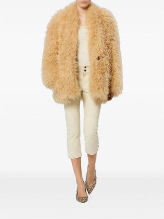 Isabel Marant Faux-Fur Coat - Beige