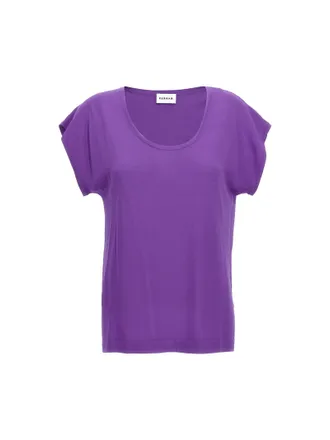 P.A.R.O.S.H. Paarse Viscose T-Shirt