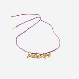 Sorbet Island Fabric And Metal Necklace
