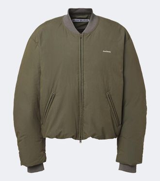 Acne Studios Chaqueta bomber de plumas en mezcla de algod&oacute;n