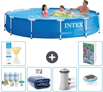 Intex Piscina Con Estructura Redonda - 366x76 Cm - 7-piezas S160