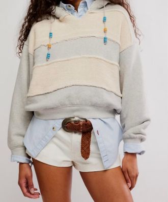 Free People Camp Crush Hoodie In Heather Grey