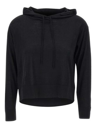 Roberto Ricci Design drawstring-hooded sweater - Black
