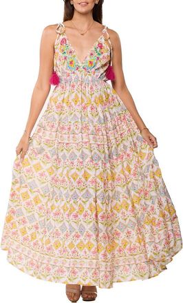 Ranee&rsquo;s Cover-Up Maxi Dress in Pastel Yellow at Nordstrom Rack, Size Large/x-Large