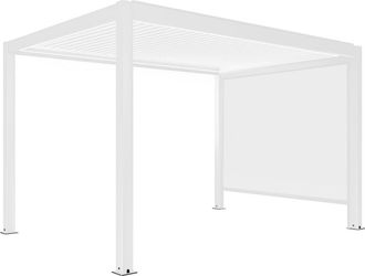 Oviala P&eacute;rgola bioclim&aacute;tica motorizada e iluminada 3x4m y 1 toldo