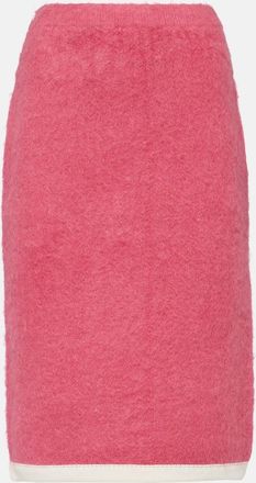 Xu Zhi Wool and cashmere midi skirt
