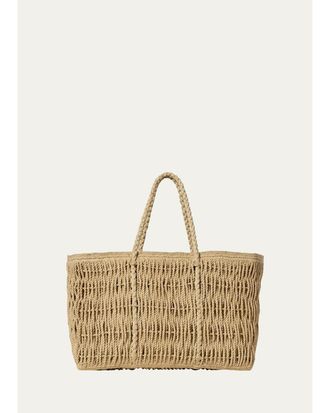 The Row Georgica Tote Bag in Woven Raffia
