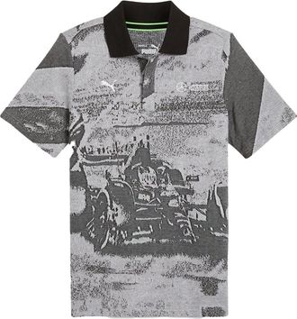 Puma x Mercedes AMG Polo Petronas F1 Team con motivo jacquard - Grigio