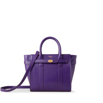 Mulberry Womens Mini Zipped Bayswater - Amethyst