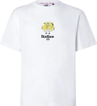 GCDS Gcds, Tops, Heren, Wit, XS, Katoen, Katoenen T-shirt