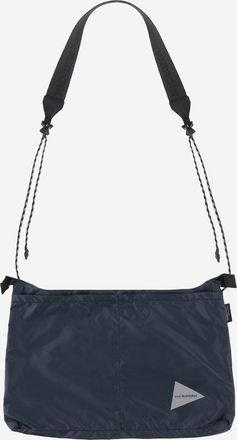 And Wander Mens Shoulder Bag Sil Sacoche Navy Nylon